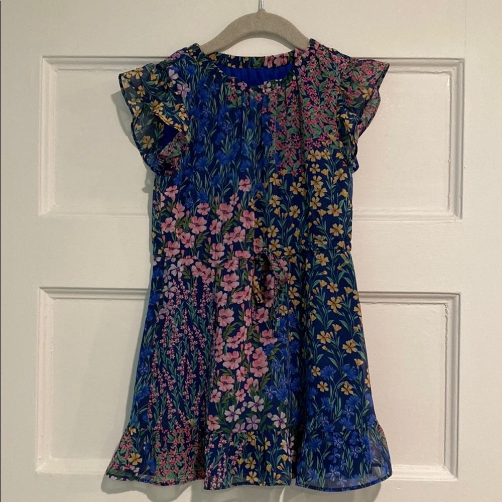 Rachel Parcell Blue Ruffled A-line Sundress